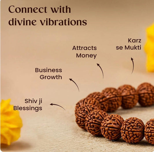 π 7 Mukhi Rudraksha Bracelet β Divine Energy, Timeless Style π§ββοΈ