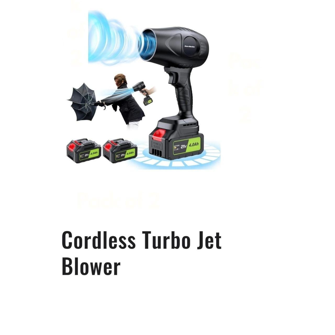💨 Cordless Turbo Jet Blower – Power in Your Hands! ⚡