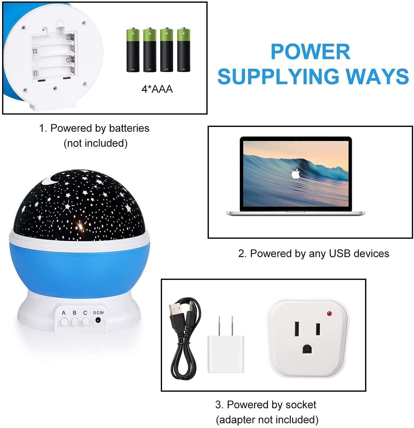 🌙✨ Star Moon Night Light – Bring the Galaxy to Your Room! 🌌💫