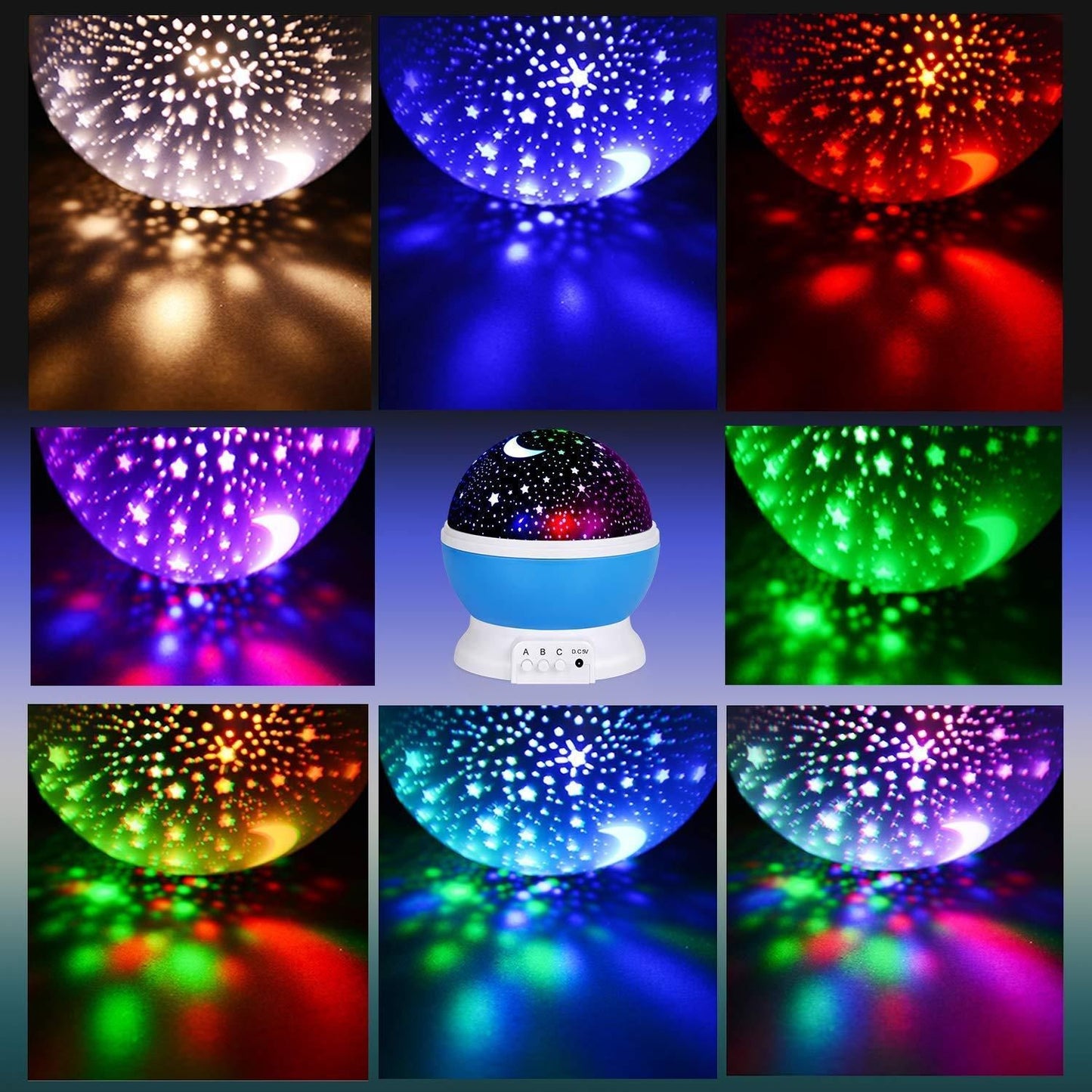🌙✨ Star Moon Night Light – Bring the Galaxy to Your Room! 🌌💫