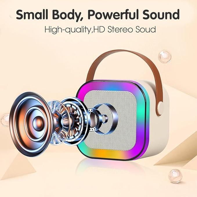 🎤 Bluetooth Karaoke Speaker with Microphone – Your Pocket-Sized Party Powerhouse! 🎉