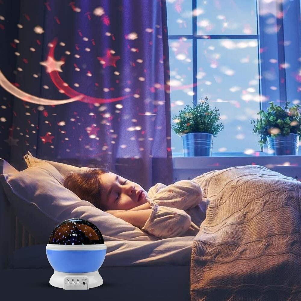 🌙✨ Star Moon Night Light – Bring the Galaxy to Your Room! 🌌💫