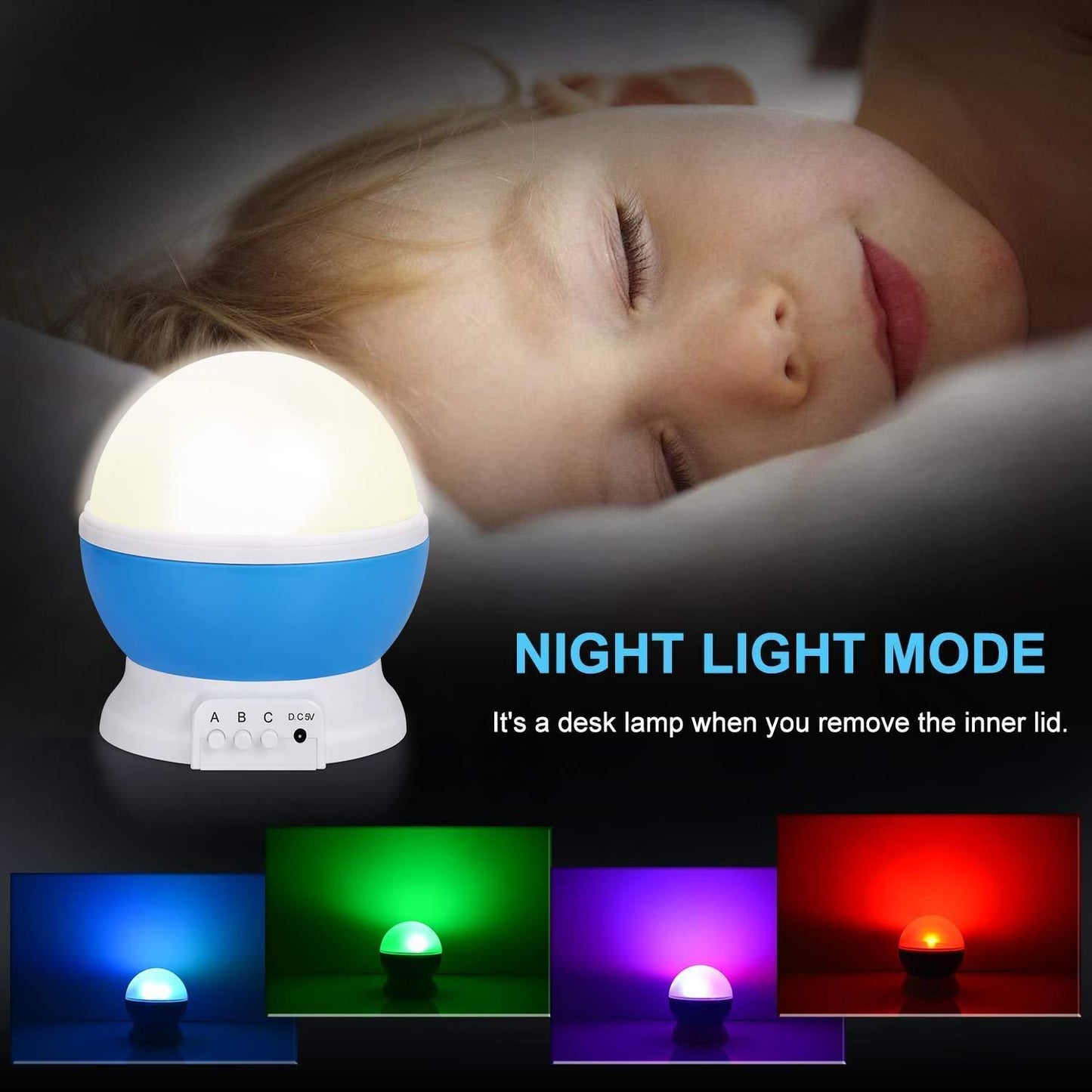 🌙✨ Star Moon Night Light – Bring the Galaxy to Your Room! 🌌💫
